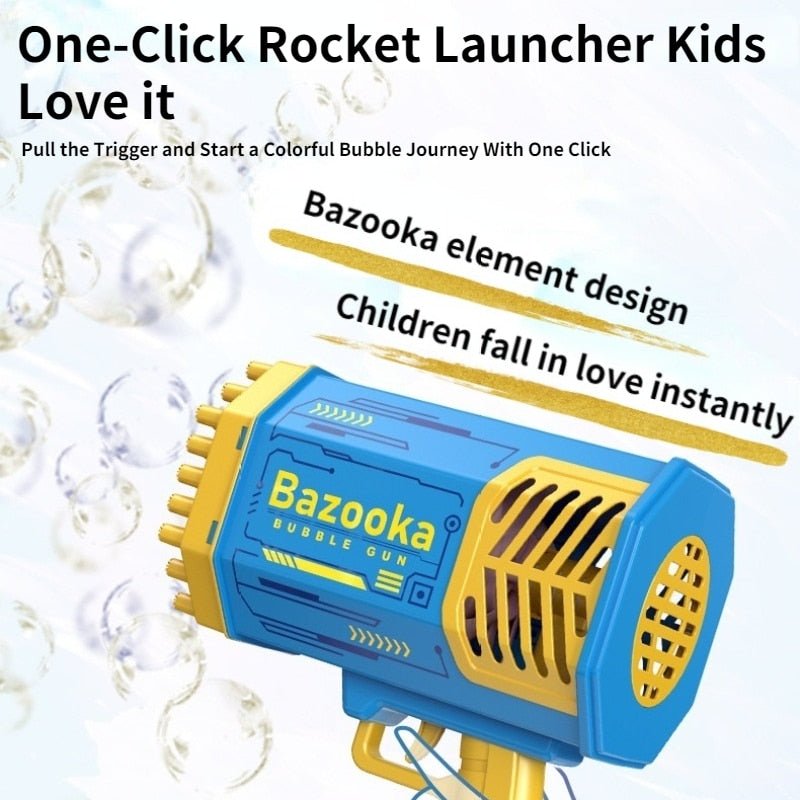 Machine à bulles de savon / fusée à 69 trous pour enfant "Bazooka - Bubble Gun" - | Planète Rando