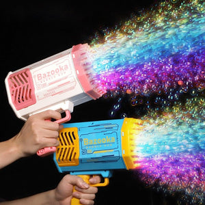 Machine à bulles de savon / fusée à 69 trous pour enfant "Bazooka - Bubble Gun" - | Planète Rando