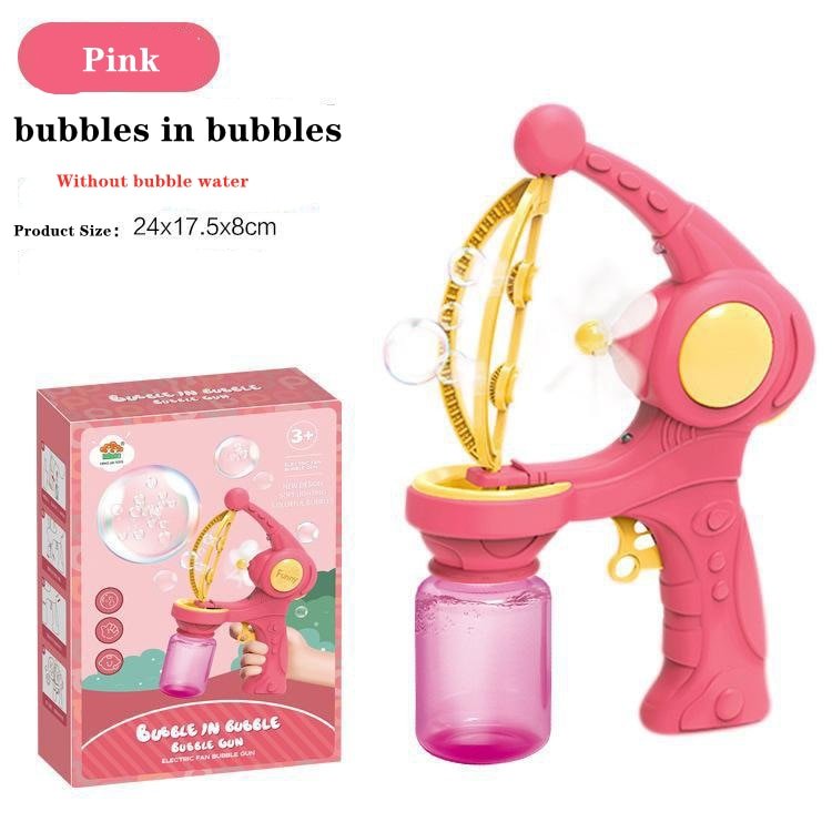 Machine à bulles de savon / fusée à 69 trous pour enfant "Bazooka - Bubble Gun" - Rose / Standard | Planète Rando