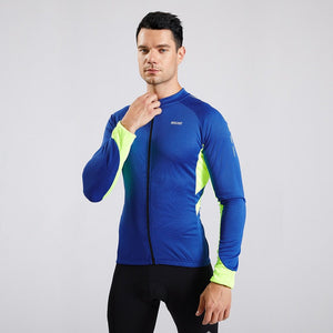 Maillot de cyclisme à manches longues avec poches pour homme "ARSUXEO – 6030" - | Planète Rando