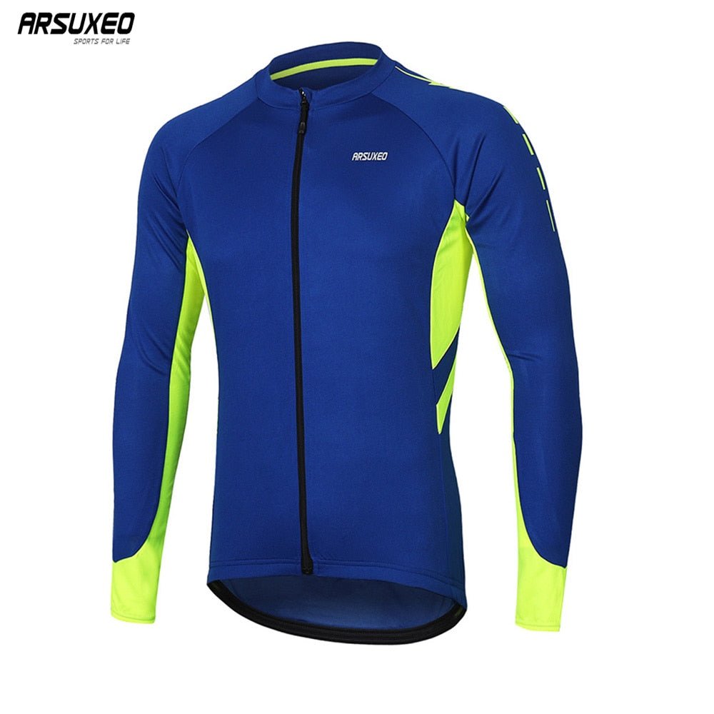 Maillot de cyclisme à manches longues avec poches pour homme "ARSUXEO – 6030" - | Planète Rando