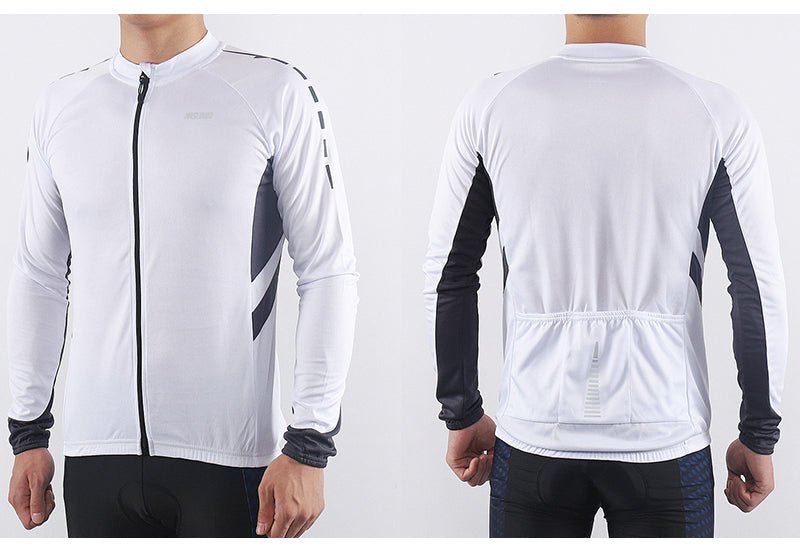 Maillot de cyclisme à manches longues avec poches pour homme "ARSUXEO – 6030" - | Planète Rando