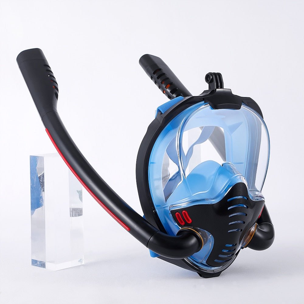 Vente Masque de plongée intégrale sous-marine anti-buée avec tuba respirant  et lunettes de natation - Banggood Français Mobile-arrival notice