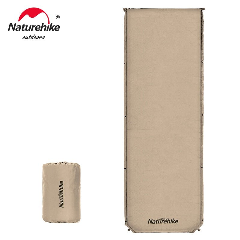 Matelas de camping auto-gonflant 5cm d'épaisseur 1850g "Naturehike – Sleeping Pad" - Khaki | Planète Rando