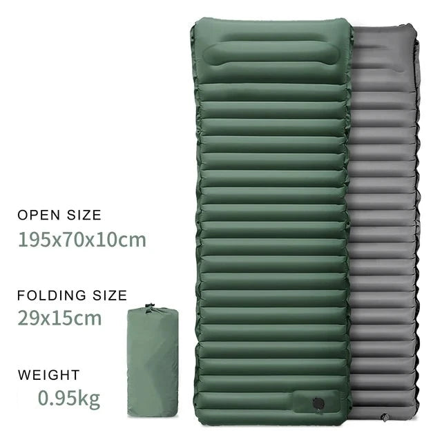 Matelas ultraléger auto-gonflant 10cm d'épaisseur 950g "Zomake - E0AS0024" - Planète Rando