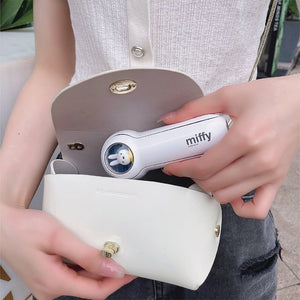 Mini-ventilateur portable et pliable avec chargeur USB et lumière "Miffy - MF04" - | Planète Rando