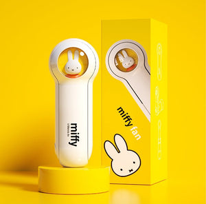 Mini-ventilateur portable et pliable avec chargeur USB et lumière "Miffy - MF04" - | Planète Rando