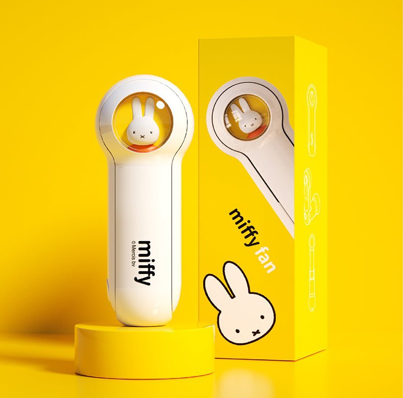 Mini-ventilateur portable et pliable avec chargeur USB et lumière "Miffy - MF04" - | Planète Rando