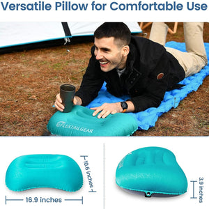 Oreiller gonflable ultraléger & ergonomique 105g "FLEXTAILGEAR - Outdoor pillow" - | Planète Rando