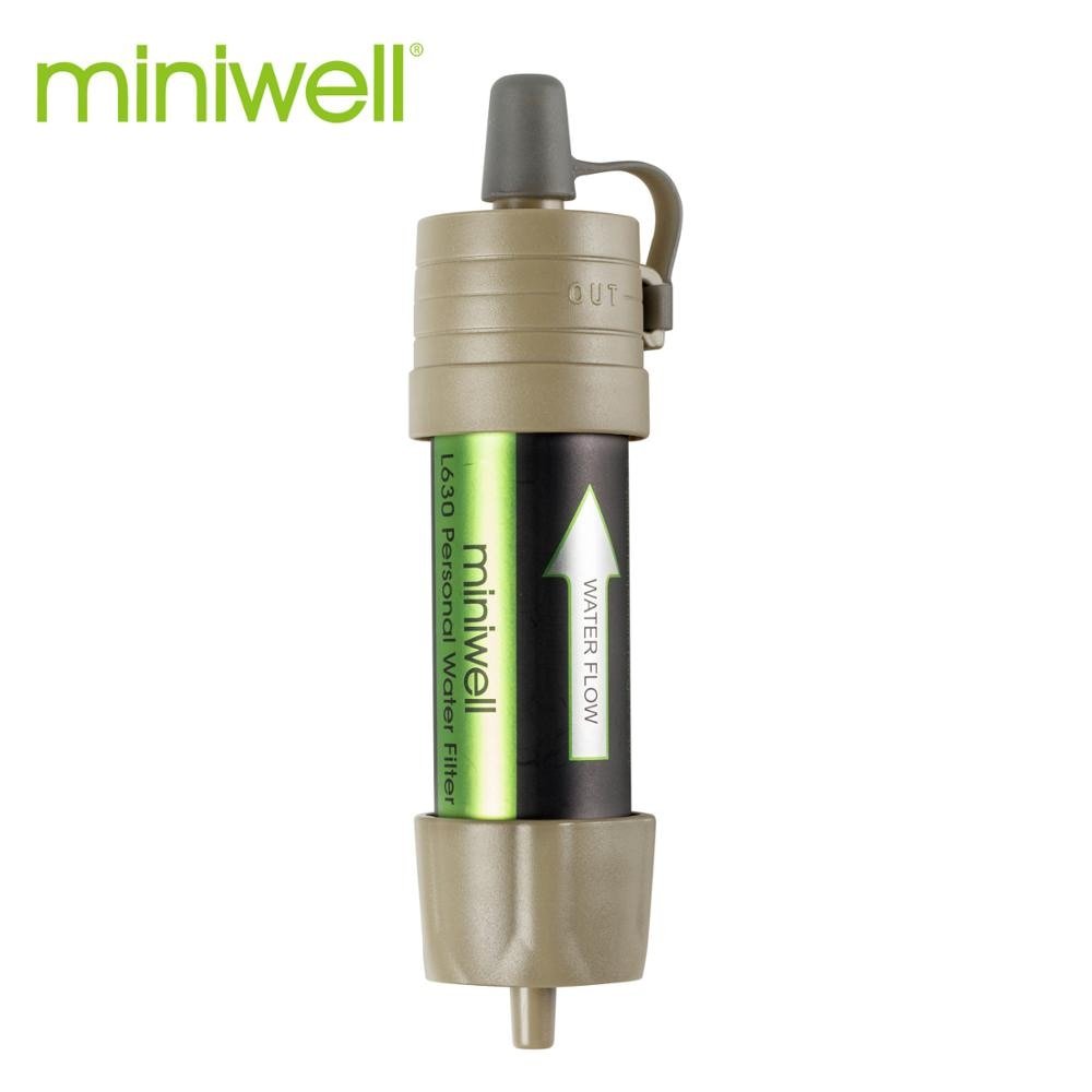 Paille filtrante / filtration à eau portable filtrant 99,9% des bactéries "Miniwell - L630" - | Planète Rando