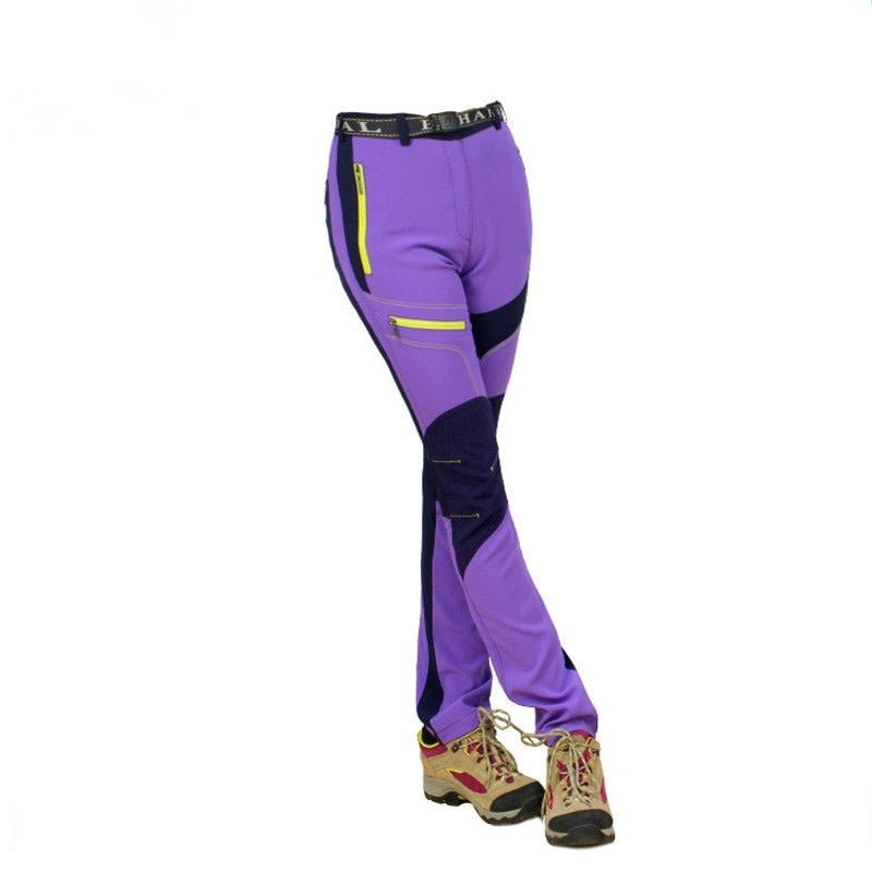 Pantalon de randonnée respirant pour femme "MAzerout - P9" - Violet / 27 | Planète Rando