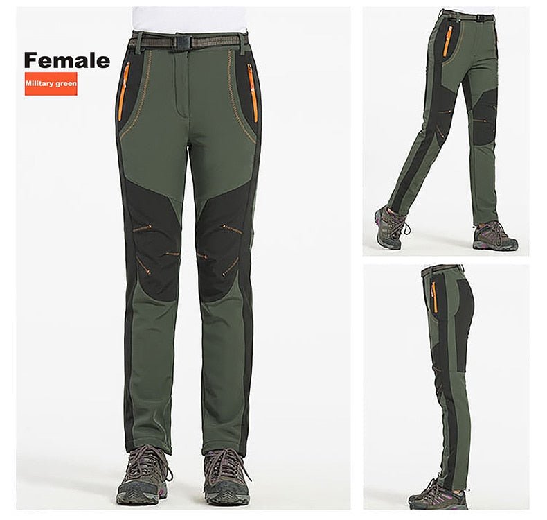 Pantalon de trekking Soft-shell polaire pour femme "LNGXO – JNP02B" - | Planète Rando