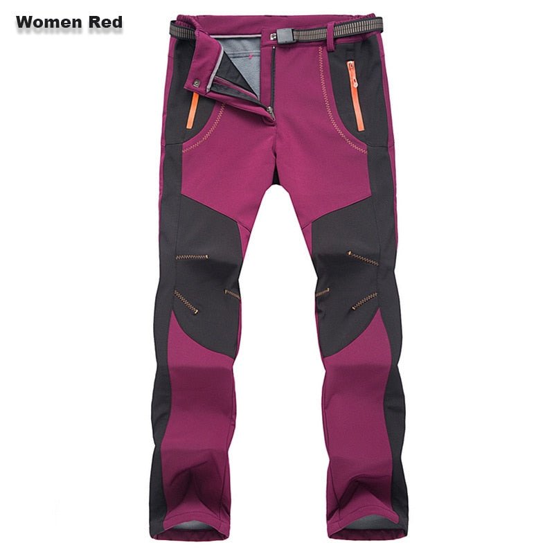 Pantalon de trekking Soft-shell polaire pour femme "LNGXO – JNP02B" - Fushcia / S | Planète Rando