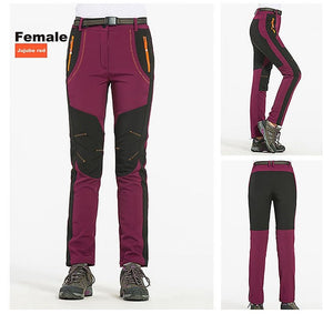 Pantalon de trekking Soft-shell polaire pour femme "LNGXO – JNP02B" - | Planète Rando