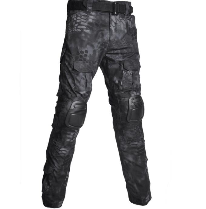 Pantalon tactique avec genouillères "HAN WILD - G2 Pants" - Black python / 28 | Planète Rando