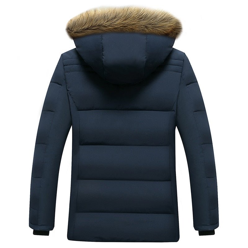 Parka chaude en polaire avec col en fourrure pour homme 1,2 kg "CHAIFENKO - RMX" - | Planète Rando