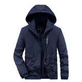 Parka d'hiver chaude à capuche pour homme "Free sport - Believe" - Bleu navy / M | Planète Rando