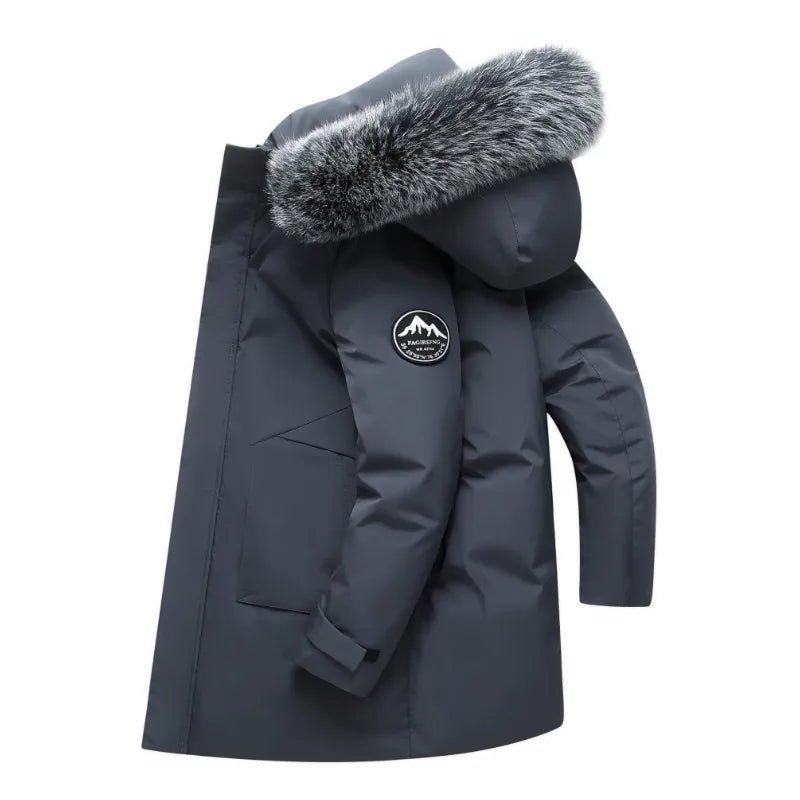 Parka d'hiver imperméable en duvet de canard pour homme "WORDKIND - 2099" - Gris / XXXS | Planète Rando