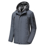 Parka hiver -30°C à capuche polaire & imperméable pour homme 2 kg "TFU - Anle casual" - Gris / 50 | Planète Rando