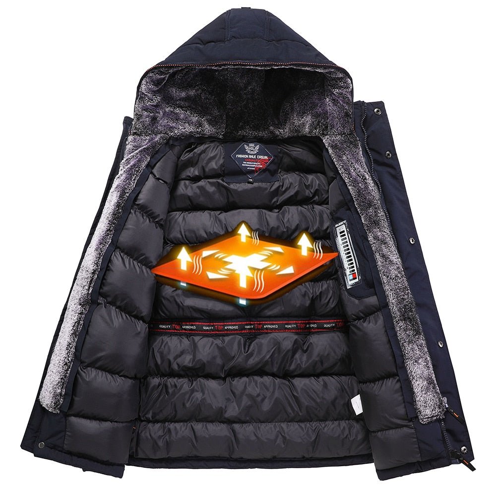 Parka hiver -30°C à capuche polaire & imperméable pour homme 2 kg "TFU - Anle casual" - | Planète Rando