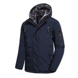 Parka hiver -30°C à capuche polaire & imperméable pour homme 2 kg "TFU - Anle casual" - Bleu navy / 50 | Planète Rando