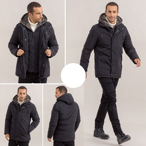 Parka hiver -30°C à capuche polaire & imperméable pour homme 2 kg "TFU - Anle casual" - | Planète Rando