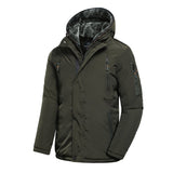 Parka hiver -30°C à capuche polaire & imperméable pour homme 2 kg "TFU - Anle casual" - Vert foncé / 50 | Planète Rando