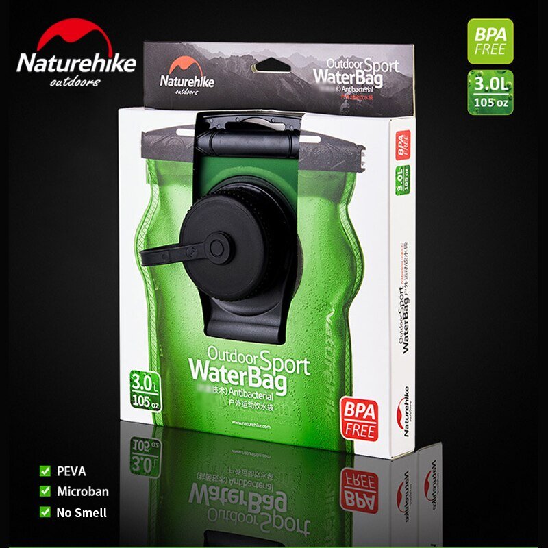 Poche à eau sans BPA pliable 3L 260g "NatureHike - NH30Y030-D" - | Planète Rando