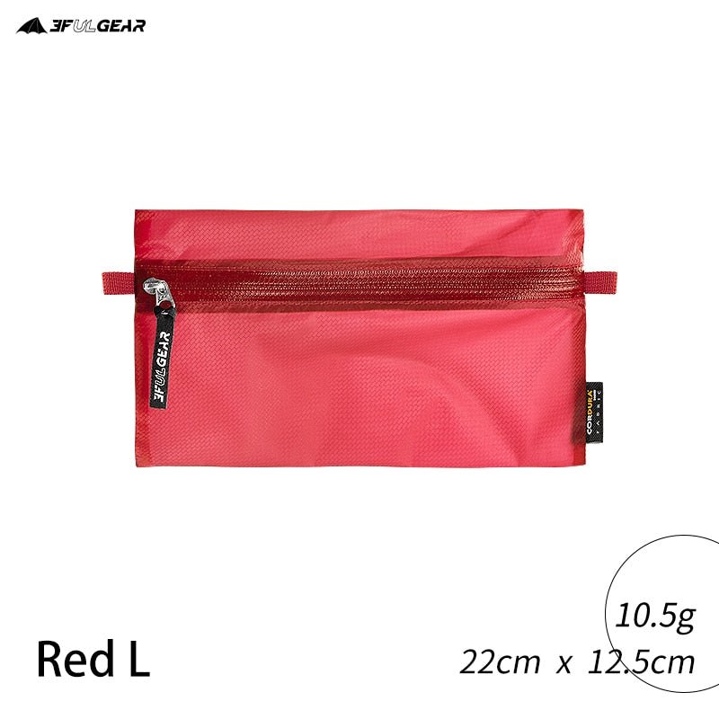 Pochette de rangement / trousse de toilette polyvalente et ultralégere 10g "3F UL GEAR - Volador 2" - Rouge / L | Planète Rando