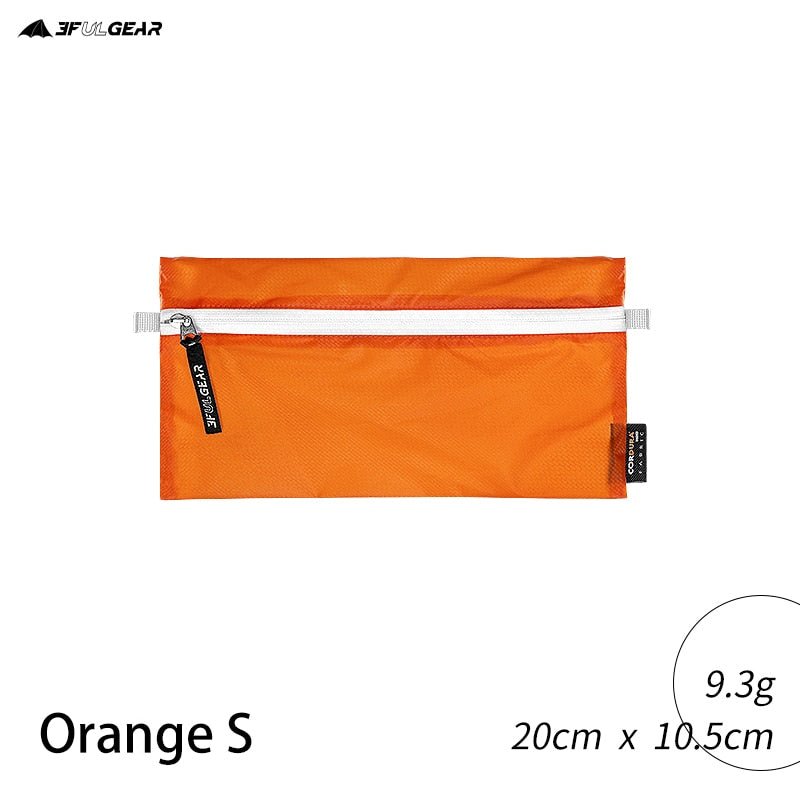 Pochette de rangement / trousse de toilette polyvalente et ultralégere 10g "3F UL GEAR - Volador 2" - Orange S / S | Planète Rando