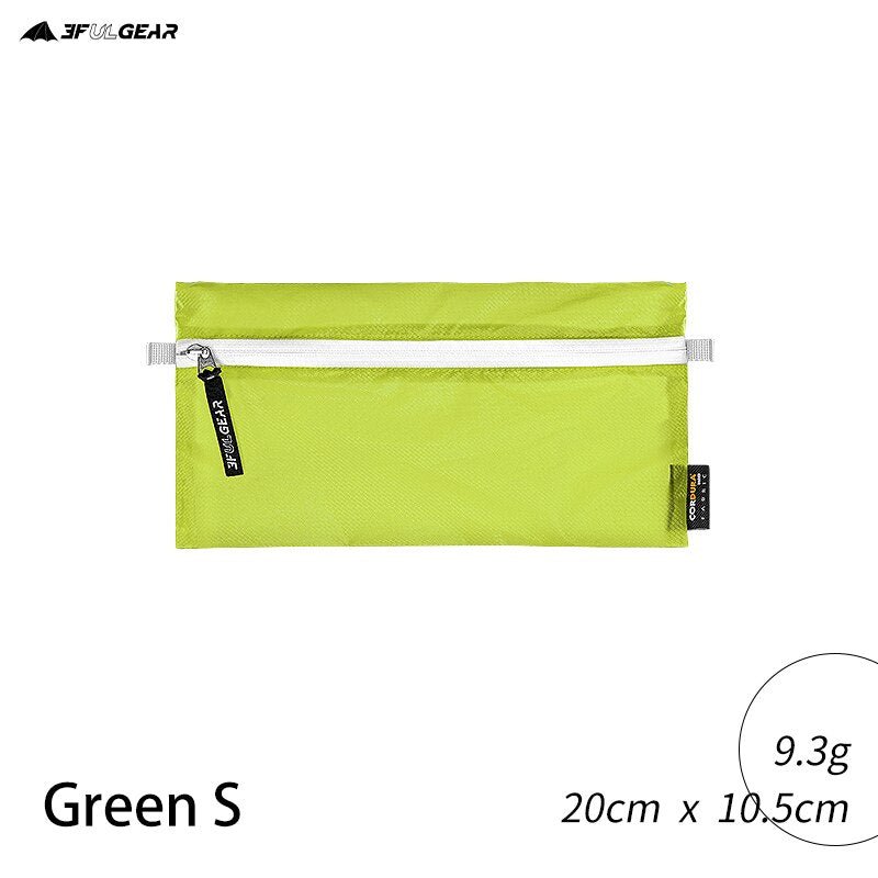 Pochette de rangement / trousse de toilette polyvalente et ultralégere 10g "3F UL GEAR - Volador 2" - Vert / S | Planète Rando