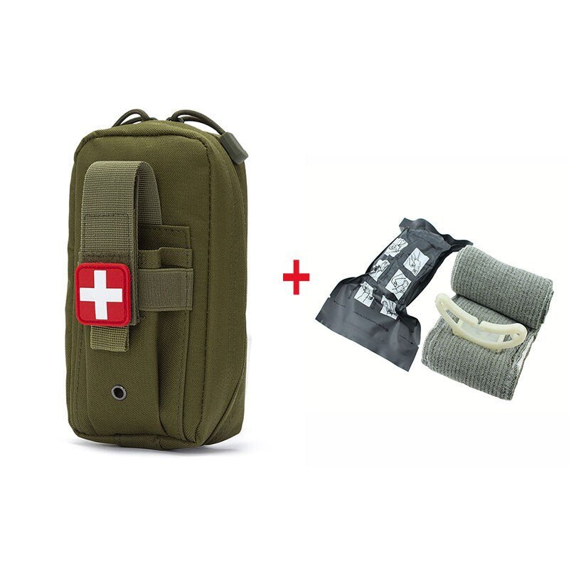 Pochette tactique médicale, IFAK / kit de premiers secours "Clusgo - EMT medik" - Green set A | Planète Rando