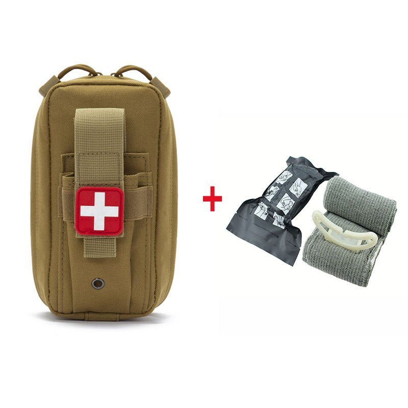 Pochette tactique médicale, IFAK / kit de premiers secours "Clusgo - EMT medik" - TAN set A | Planète Rando