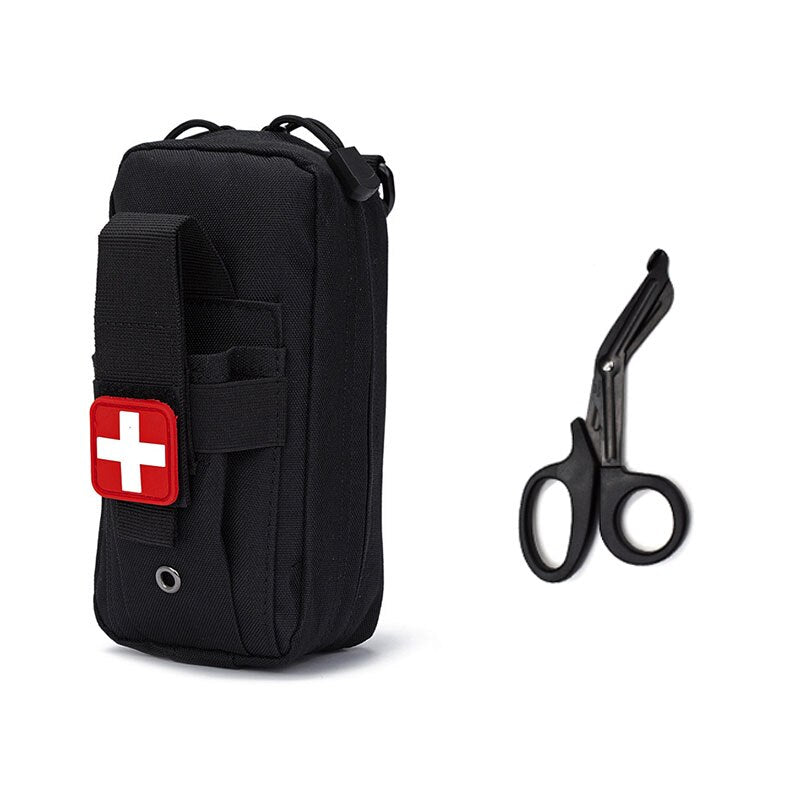 Pochette tactique médicale, IFAK / kit de premiers secours "Clusgo - EMT medik" - Black set B | Planète Rando