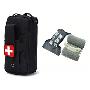 Pochette tactique médicale, IFAK / kit de premiers secours "Clusgo - EMT medik" - Black set A | Planète Rando