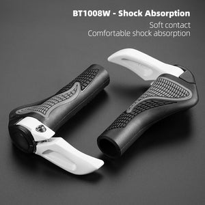 Poignées de vélo VTT antichocs & ergonomiques 300g "ROCKBROS – BT100 series" - BT1008W | Planète Rando