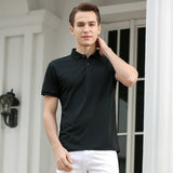 Polo manches courtes pour homme coupe slim "TFU - Casual fit" - Noir / XS | Planète Rando