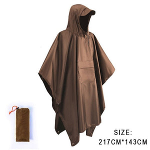 Poncho de pluie 3 en 1 imperméable avec poche centrale "Anyoo - TLM181" - Planète Rando