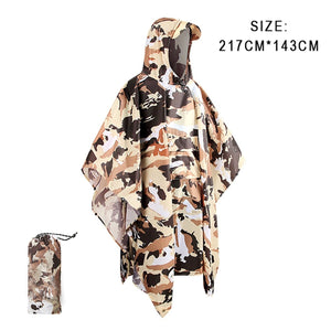 Poncho de pluie 3 en 1 imperméable avec poche centrale "Anyoo - TLM181" - Planète Rando