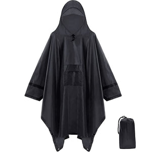 Poncho de pluie 3 en 1 imperméable avec poche centrale "Anyoo - TLM181" - Planète Rando