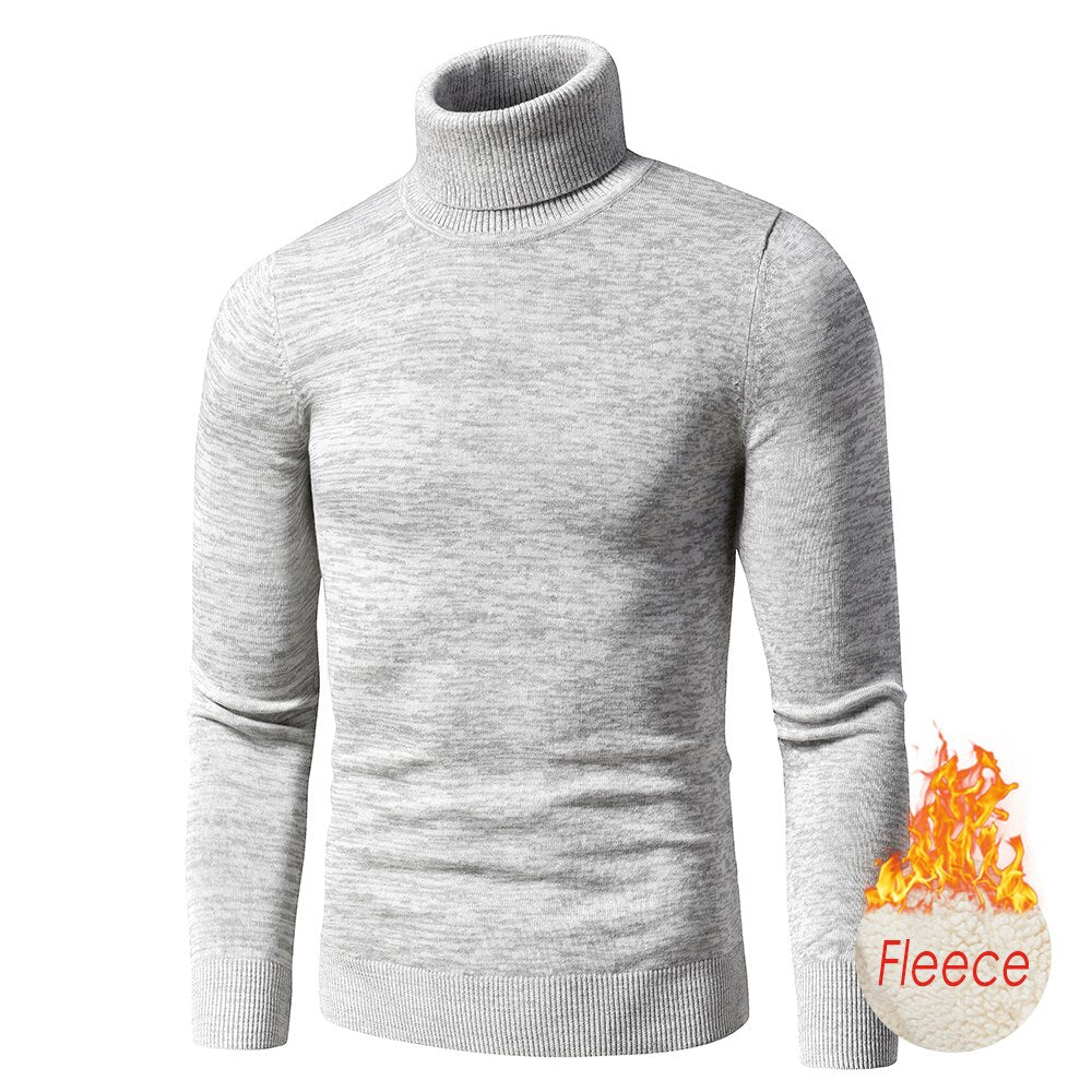 Pull à col roulé en coton et polaire pour homme "TFU - Thermal pull" - Planète Rando