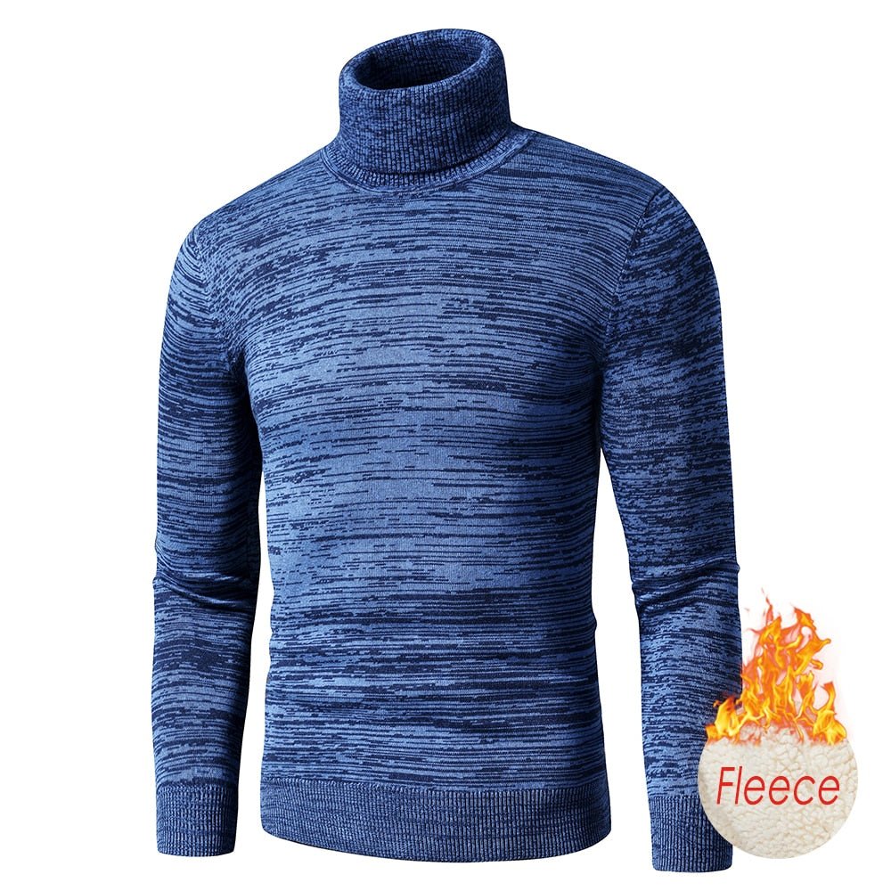 Pull à col roulé en coton et polaire pour homme "TFU - Thermal pull" - Planète Rando