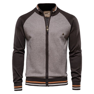 Pull zippé en coton pour homme "AIOPESON -Y200" - Planète Rando