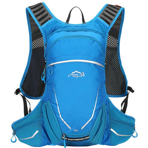 Sac à dos de cyclisme ultra-léger avec filet de rangement 550g "Outdoor Inoxto - 18L" - Bleu ciel | Planète Rando