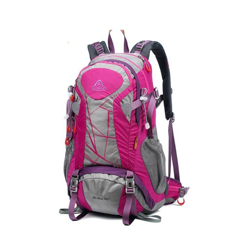 Sac à dos de randonnée avec dos filet et housse de pluie 30L "Ai one - Camping" - Fuschia | Planète Rando