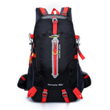 Sac à dos de randonnée / trekking 40L 650g "Weikani - Keep Walking series" - Noir-rouge | Planète Rando