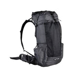 Sac à dos de randonnée / trekking imperméable UHMWPE 46L + 10L 880g "3F UL GEAR - Qi Dian Pro" - Noir | Planète Rando