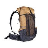 Sac à dos de randonnée / trekking imperméable UHMWPE 46L + 10L 880g "3F UL GEAR - Qi Dian Pro" - Marron | Planète Rando