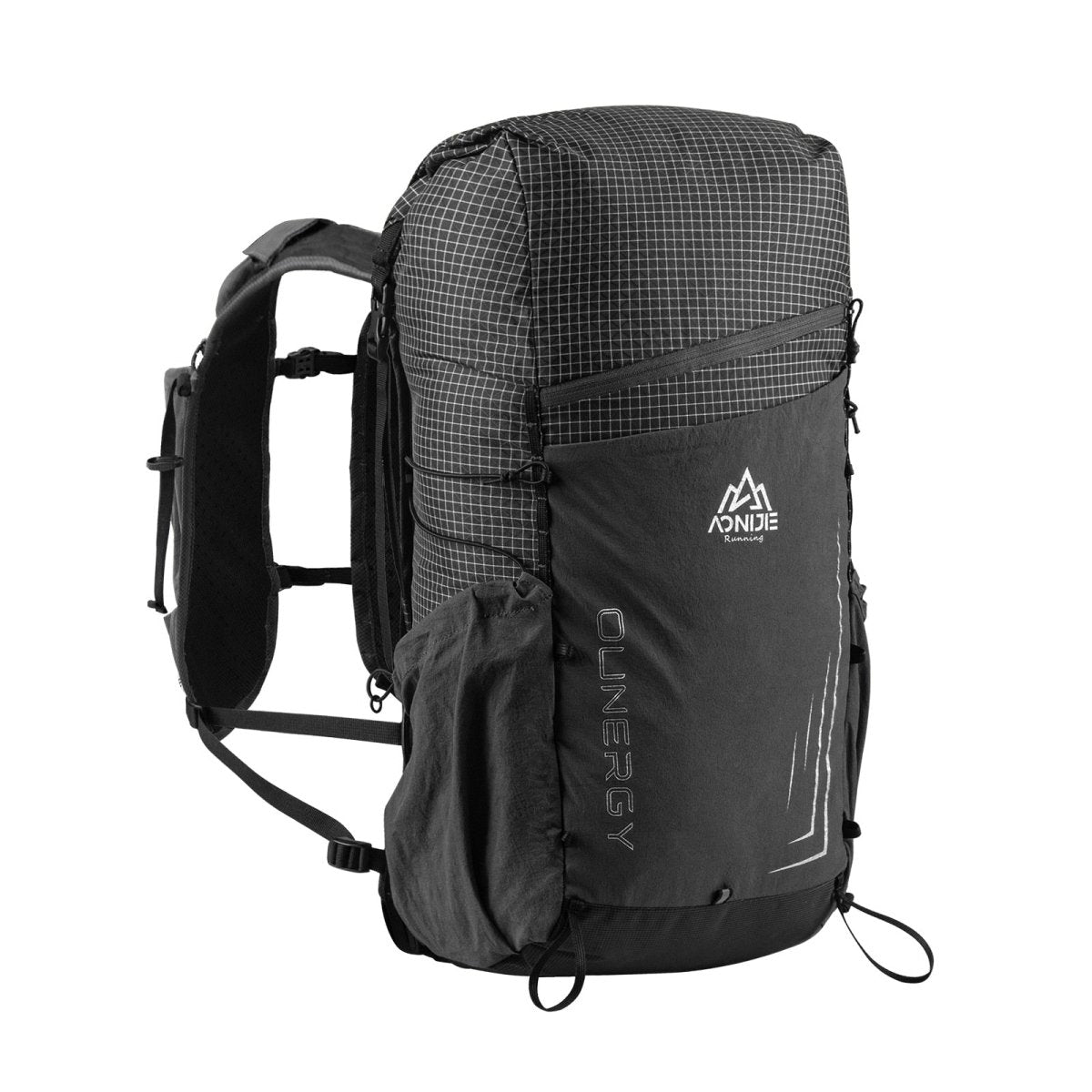 Sac à dos de randonnée ultraléger en dyneema 30L + 5L 580g "Aonijie - Ounergy C9111" - Noir | Planète Rando