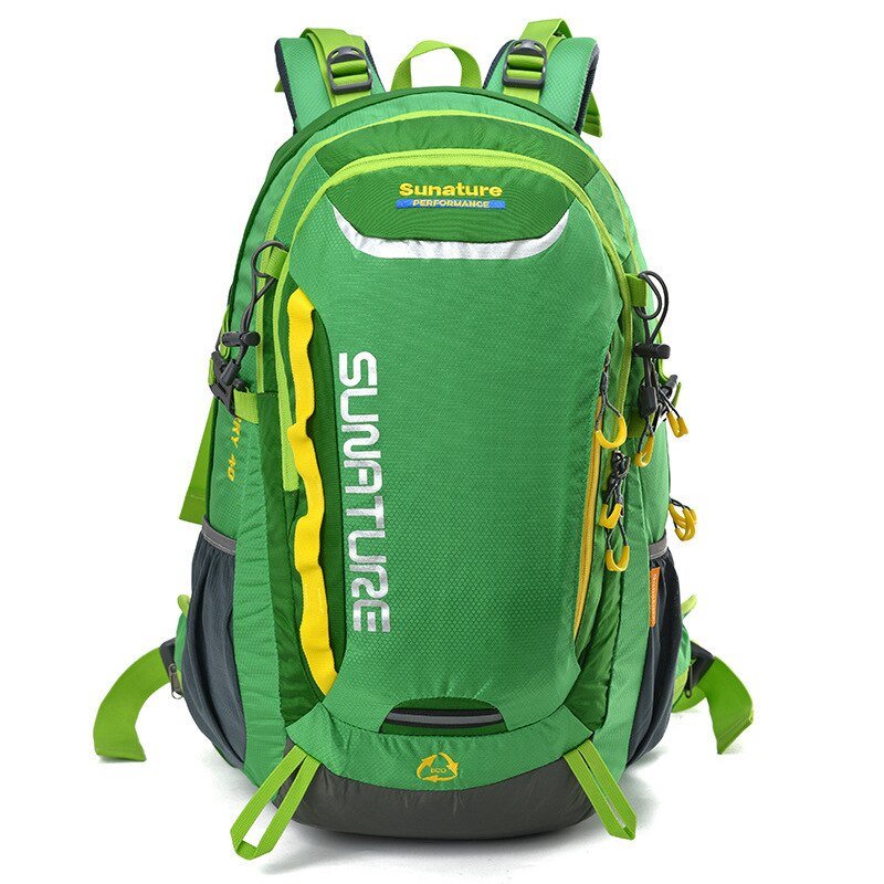 Sac à dos de randonnée, trekking avec housse de pluie 30-40L "Sunature - QX028" - Vert | Planète Rando